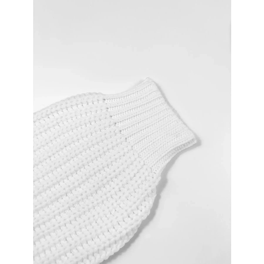 Chunky Knit Turtleneck Long Sleeve Sweater Apparel and Accessories