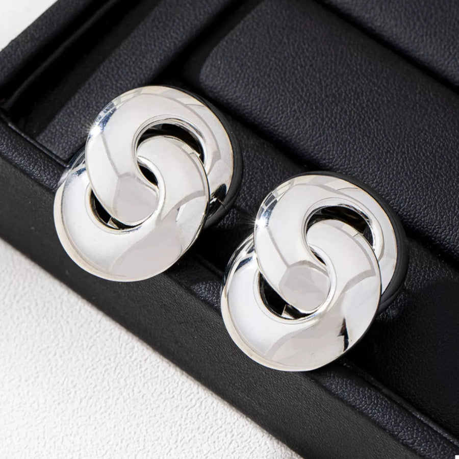 Chunky Knot Stud Earrings Apparel and Accessories