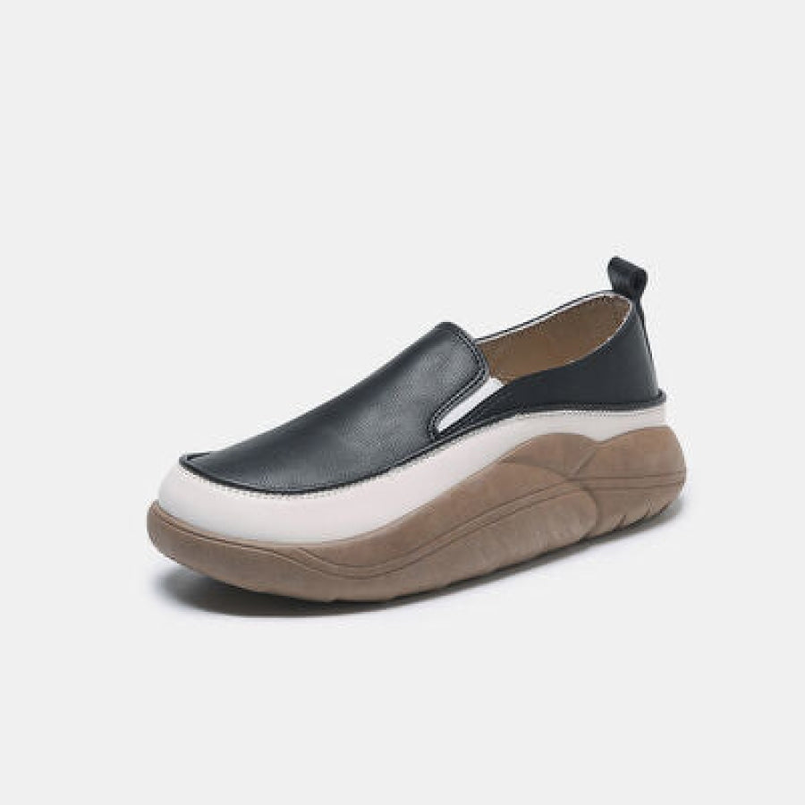 Chunky Slip On Shoes Black / 35(US4) Clothing