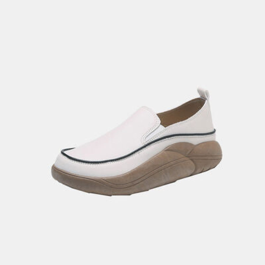 Chunky Slip On Shoes Ivory / 35(US4) Clothing