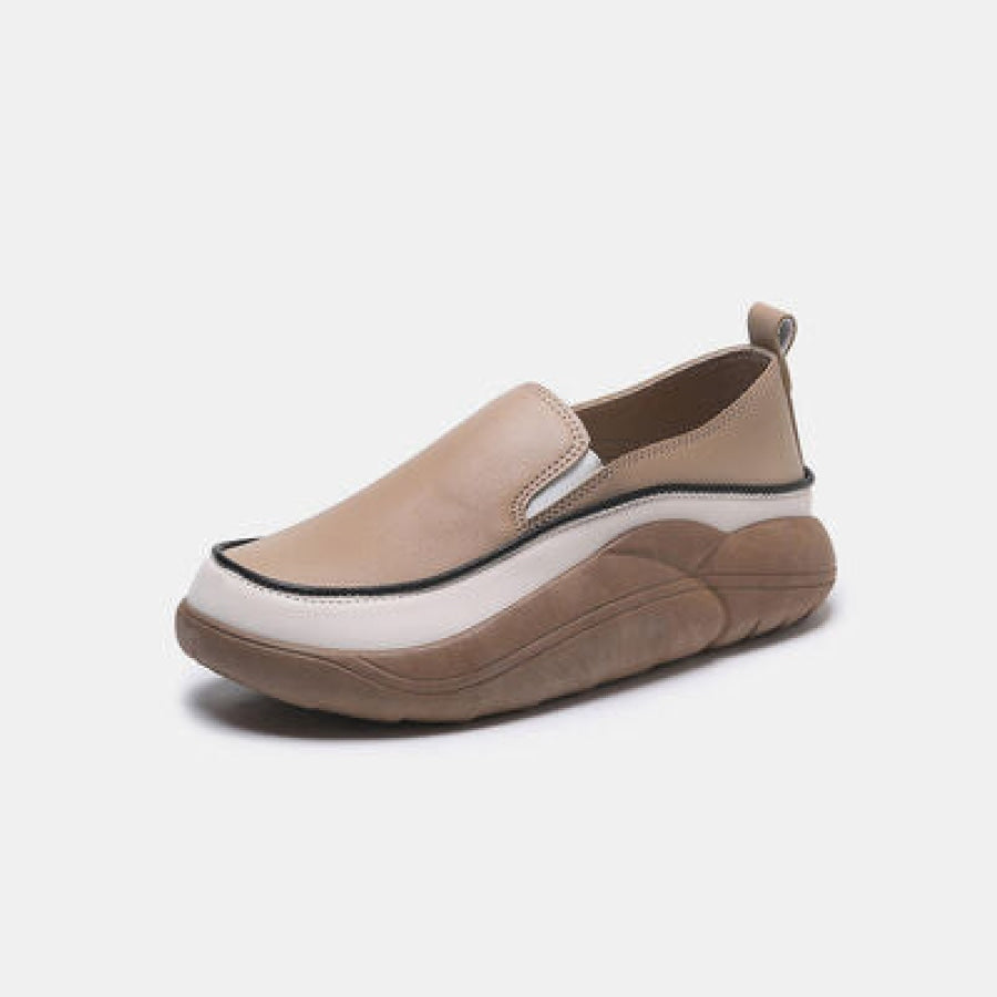 Chunky Slip On Shoes Khaki / 35(US4) Clothing