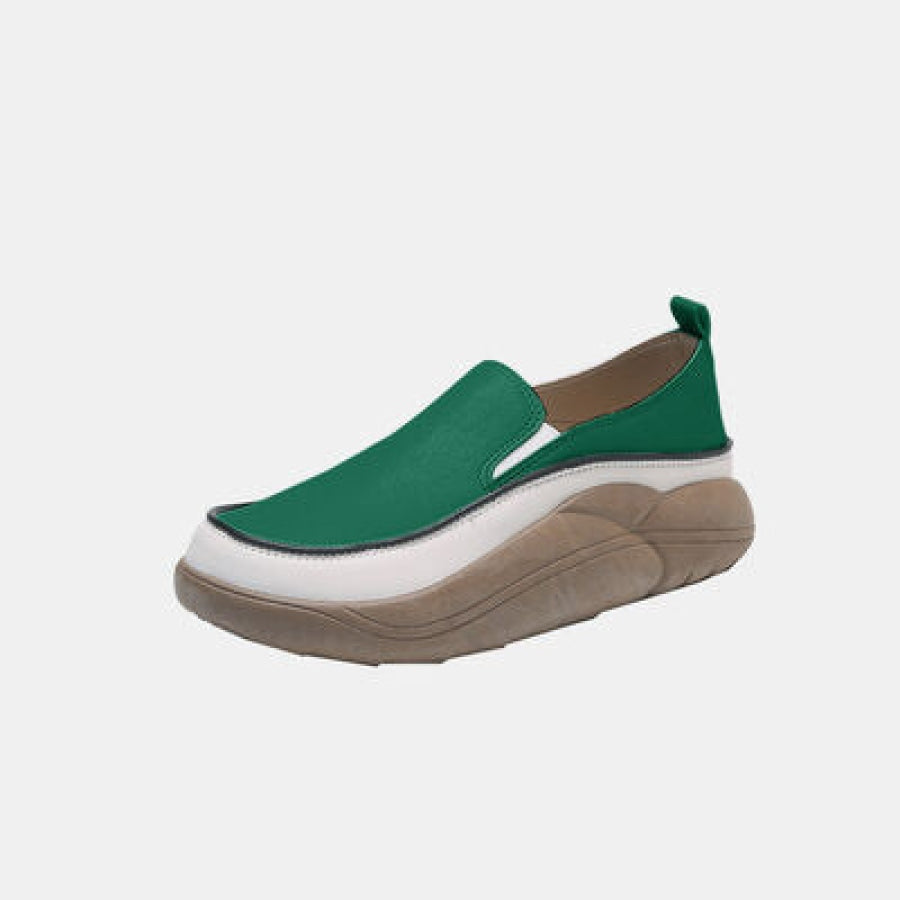 Chunky Slip On Shoes Teal / 35(US4) Clothing