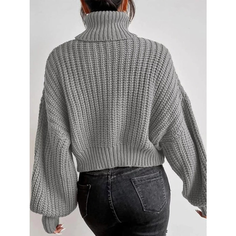 Chuny Knit Turtleneck Long Sleeve Sweater Apparel and Accessories
