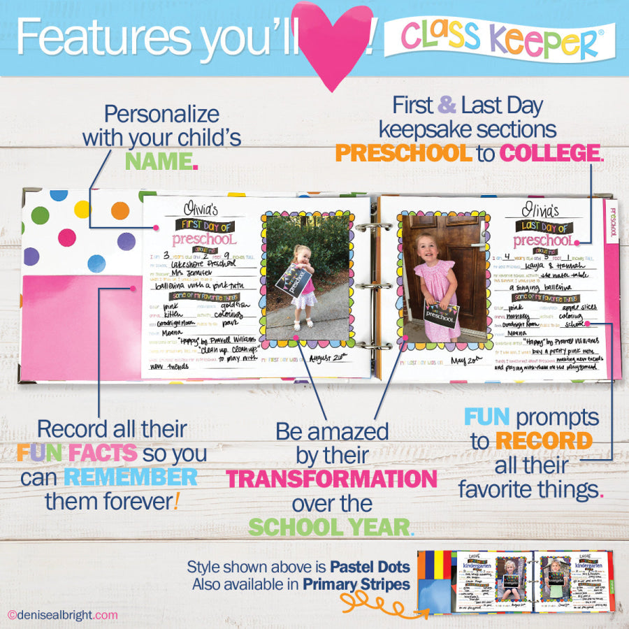 Class Keeper® Easiest School Days Memory Book | (2) Styles Binder