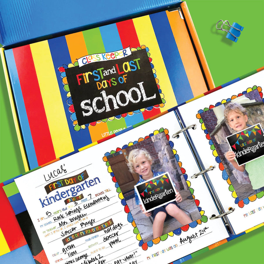 Class Keeper® Easiest School Days Memory Book | (2) Styles Primary Stripes Binder