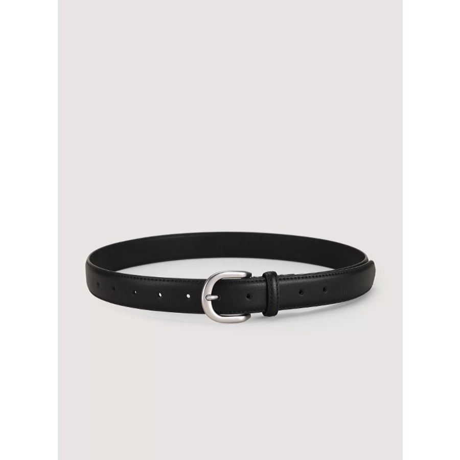 Classic Buckle Belt Black / One Size Apparel and Accessories