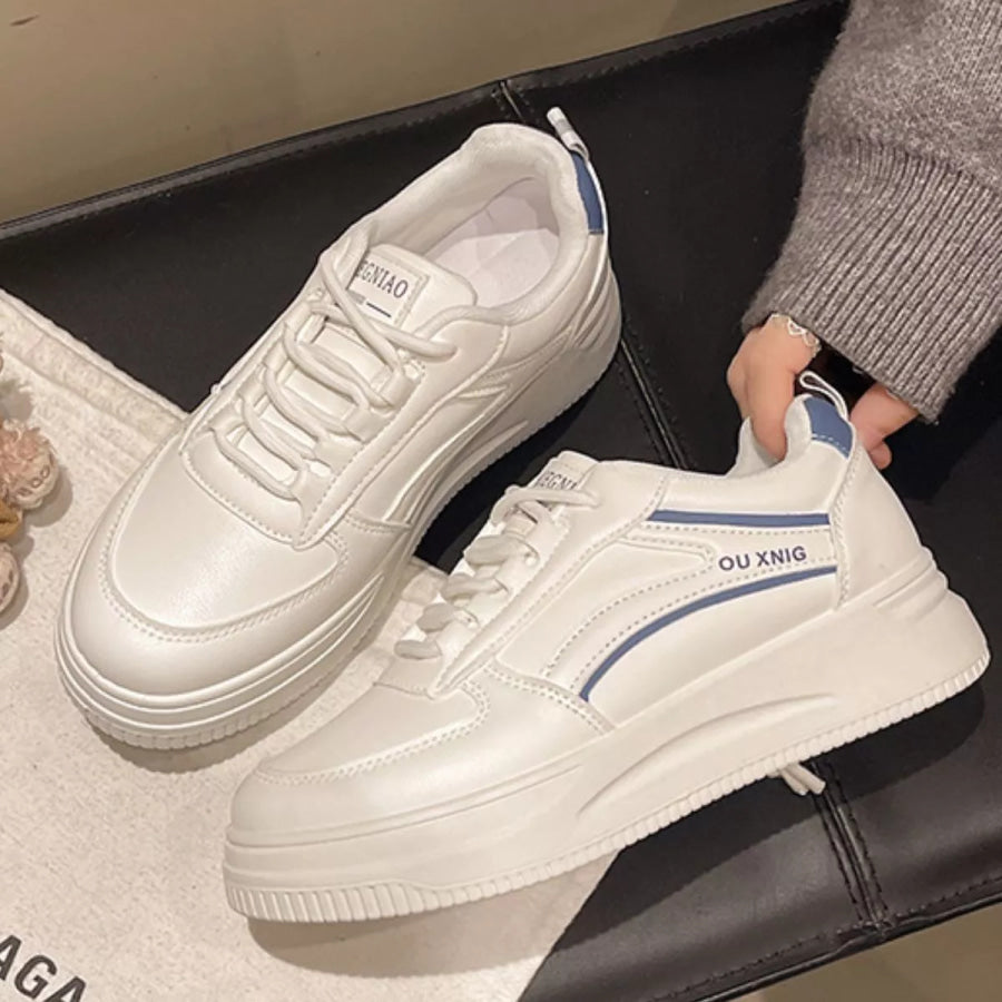 Classic Lace-Up Platform Sneakers Apparel and Accessories