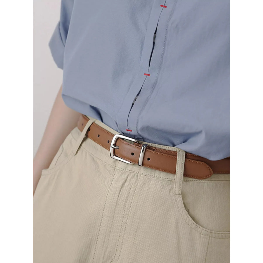 Classic Leather Skinny Belt Apparel and Accessories