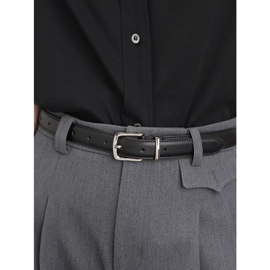 Classic Leather Skinny Belt Apparel and Accessories