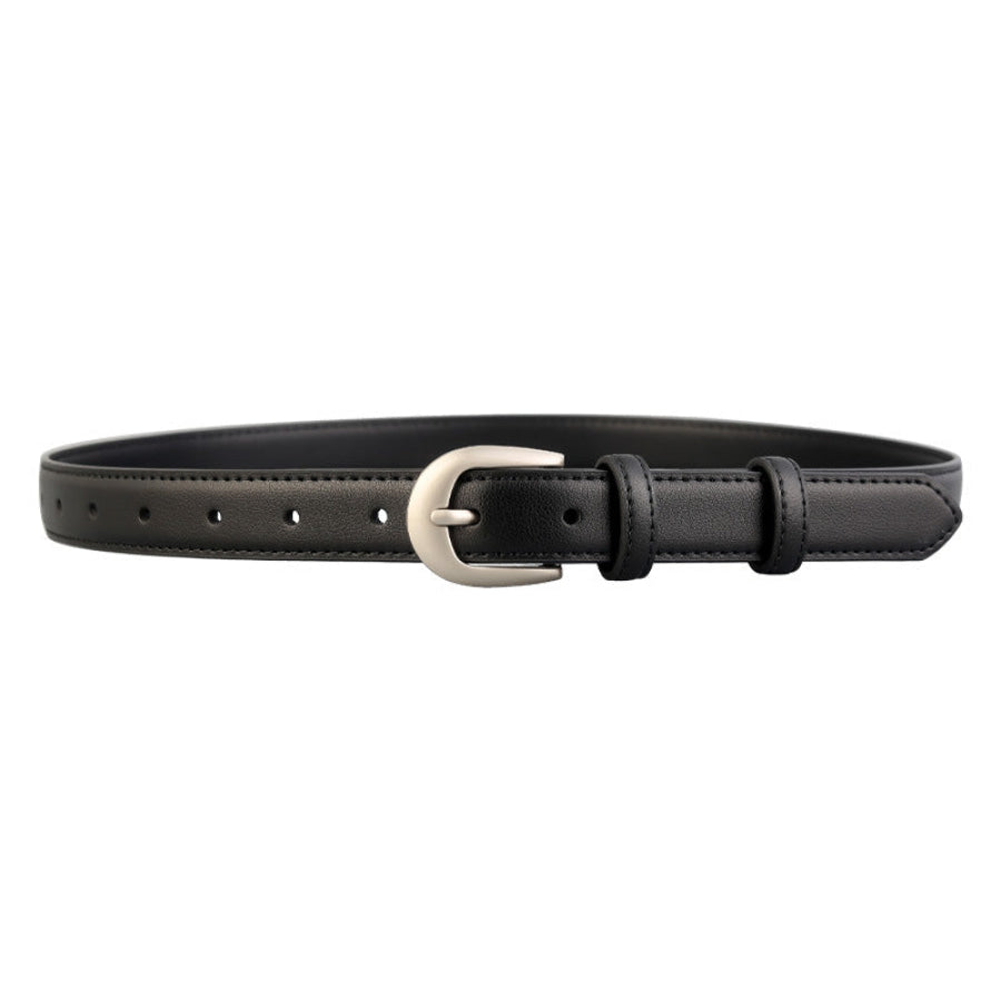 Classic Leather Skinny Belt Apparel and Accessories