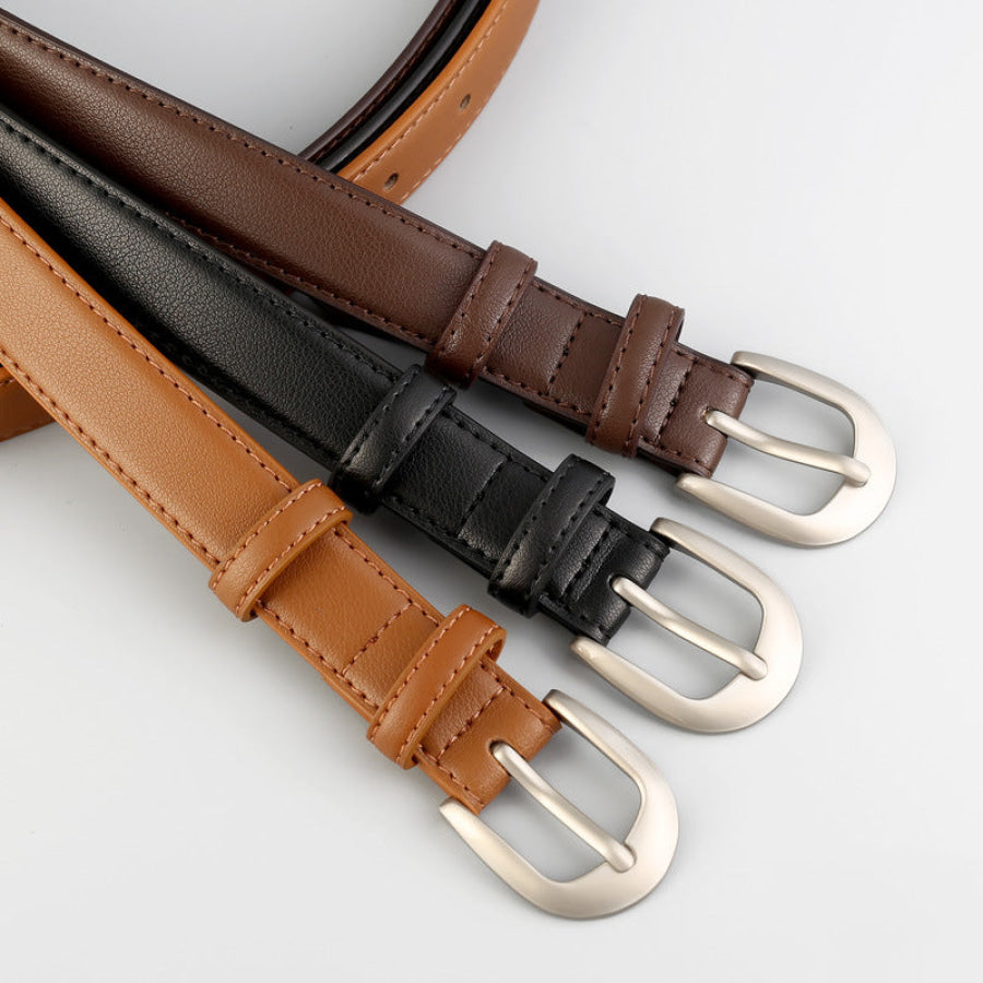 Classic Leather Skinny Belt Apparel and Accessories