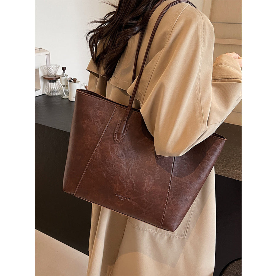 Classic Leather Tote Bag Apparel and Accessories