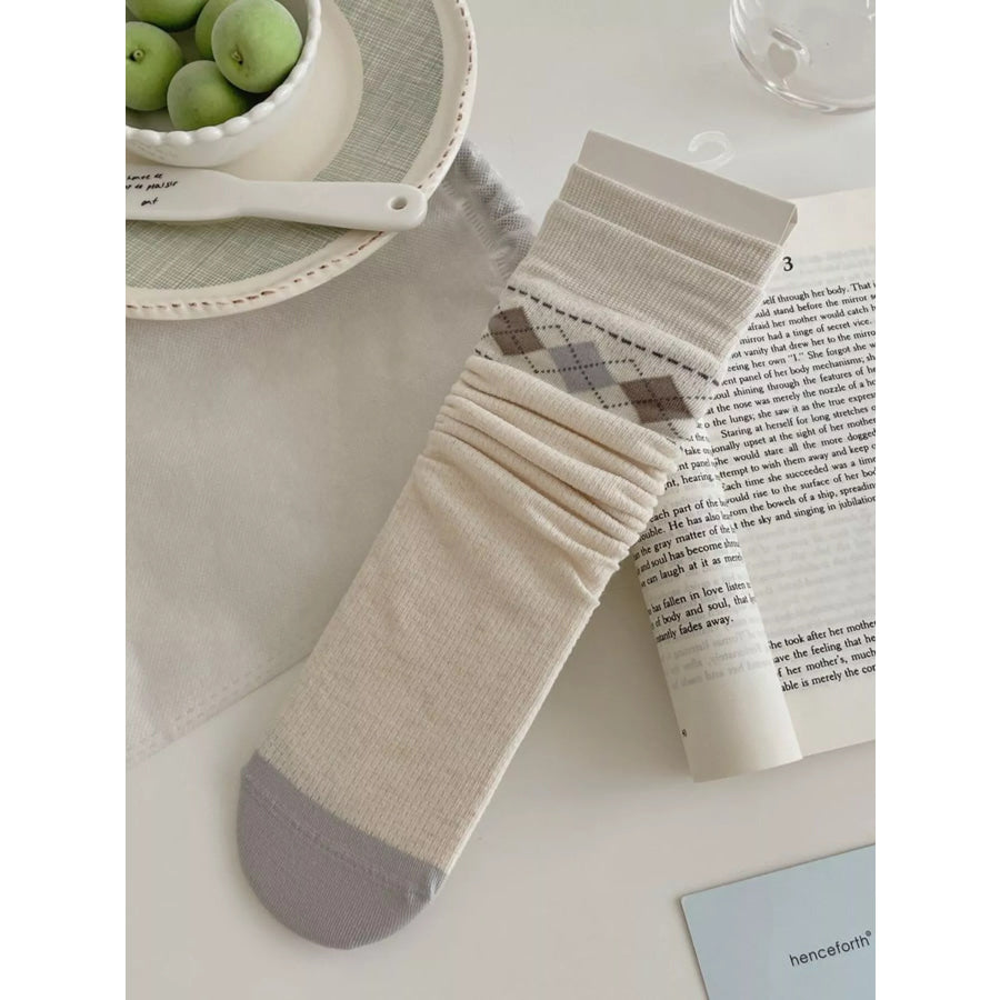 Classic Mid-Calf Socks Light Blue / One Size Apparel and Accessories