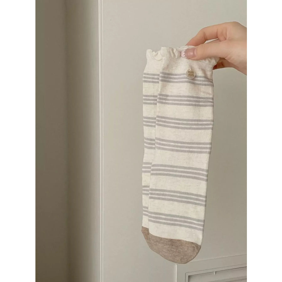 Classic Mid-Calf Socks Tan / One Size Apparel and Accessories