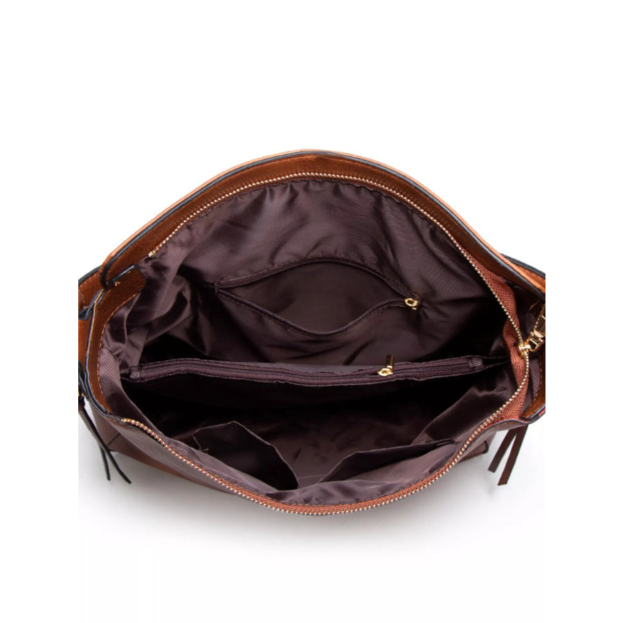 Classic Minimalist PU Leather Shoulder Bag with Spacious Capacity Apparel and Accessories