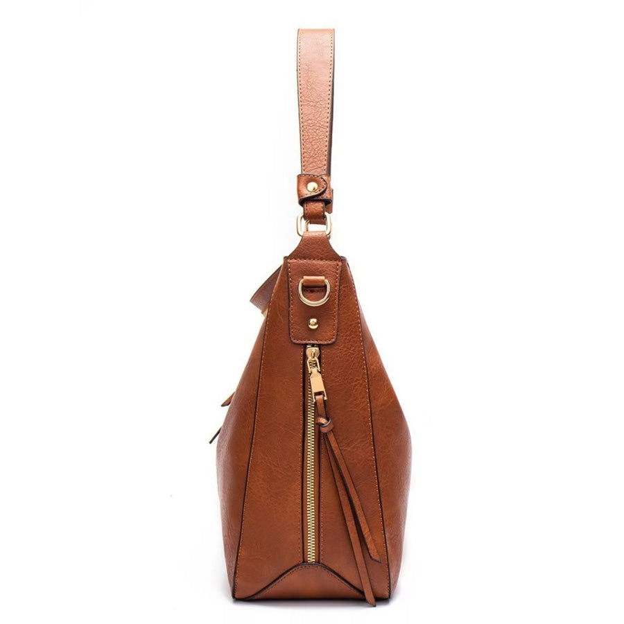 Classic PU Leather Tote Bag Caramel / ONESIZE Apparel and Accessories