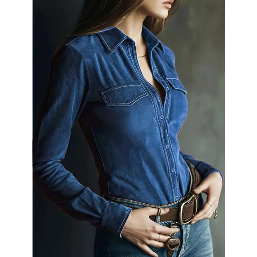 Classic Slim-Fit Long Sleeve Shirt Apparel and Accessories