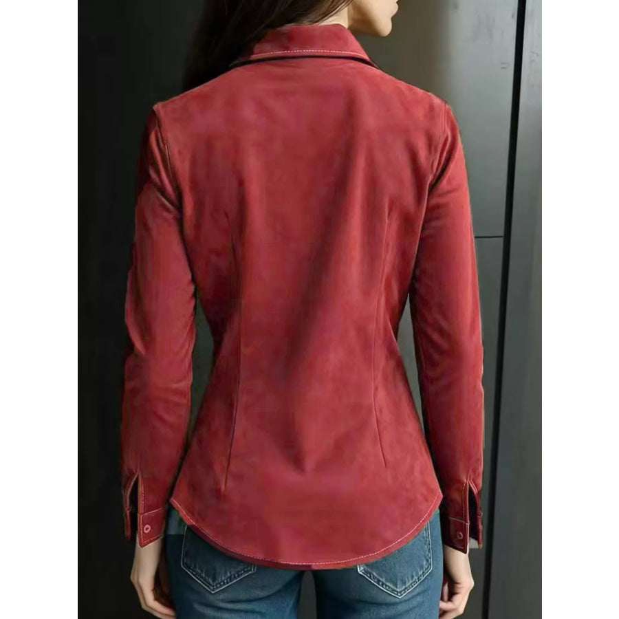 Classic Slim-Fit Long Sleeve Shirt Apparel and Accessories