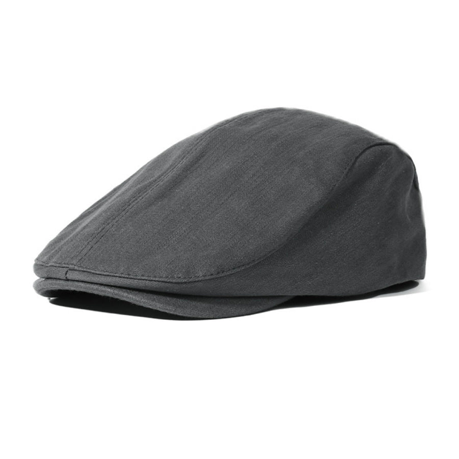 Classic Solid Color Newsboy Cap Gray Green / One Size Apparel and Accessories