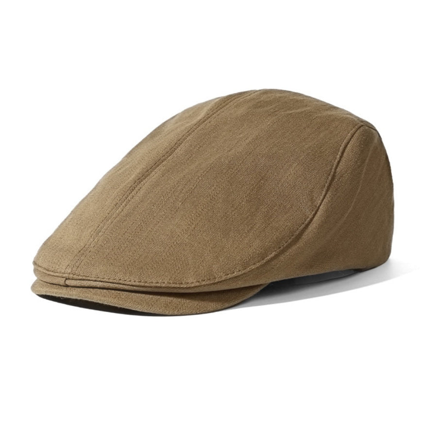 Classic Solid Color Newsboy Cap Yellow Green / One Size Apparel and Accessories