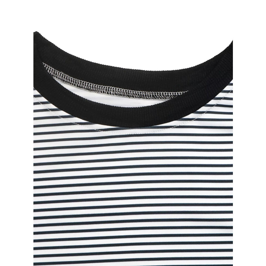 Classic Striped Crew Neck T-Shirt Apparel and Accessories