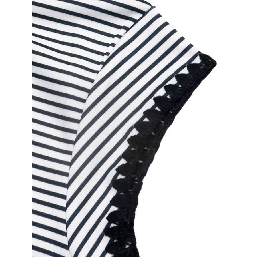Classic Striped Crew Neck T-Shirt Apparel and Accessories