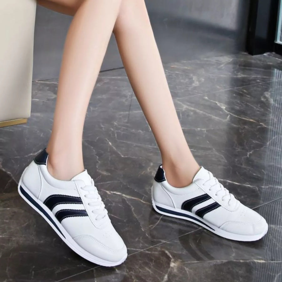 Classic Striped Sneakers Blue / 35 Apparel and Accessories