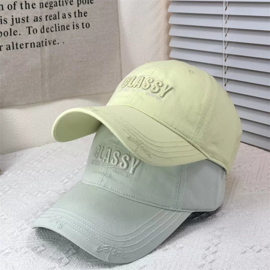 Classy Embroidered Cotton Baseball Cap Apparel and Accessories