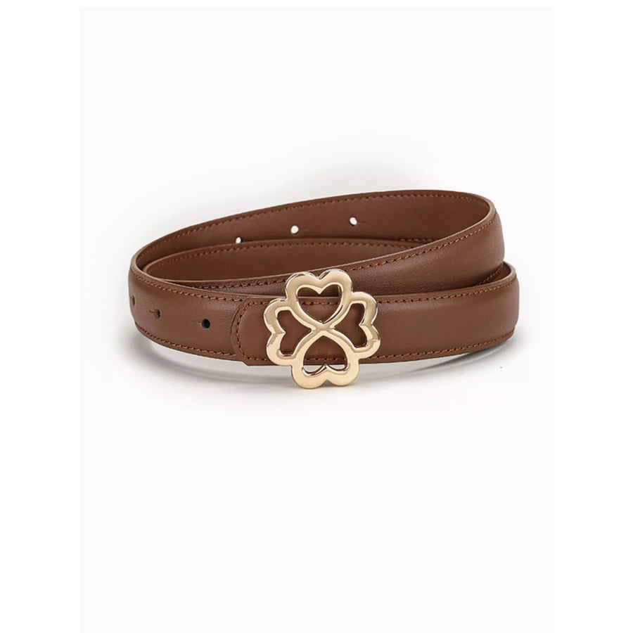 Clover Buckle Adjustable Belt Apparel and Accessories