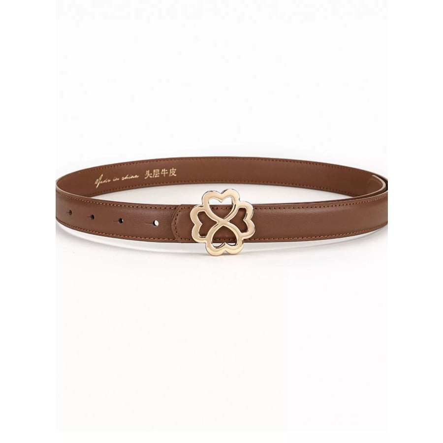 Clover Buckle Adjustable Belt Apparel and Accessories