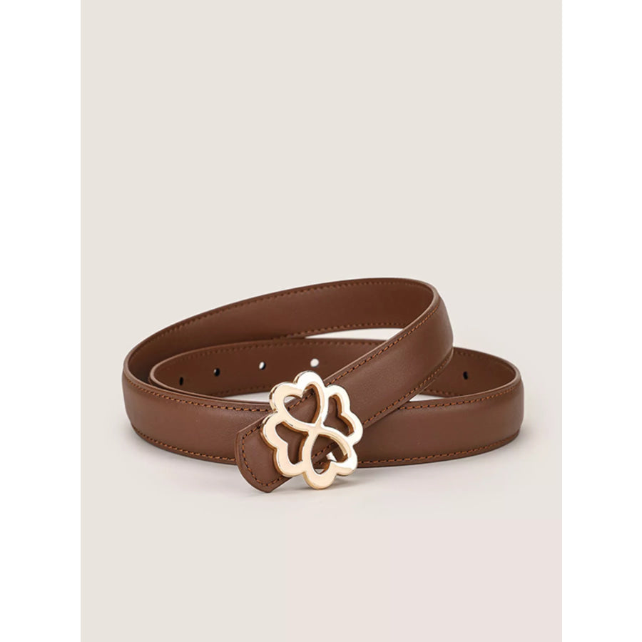 Clover Buckle Adjustable Belt Apparel and Accessories