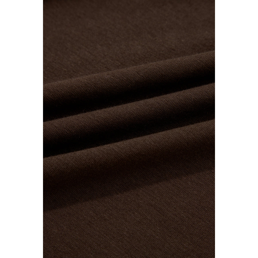 Coffee Plus Size Solid Color Bow Tie Peplum Tank Top Plus Size/Plus Size Tops/Plus Size Tank Tops