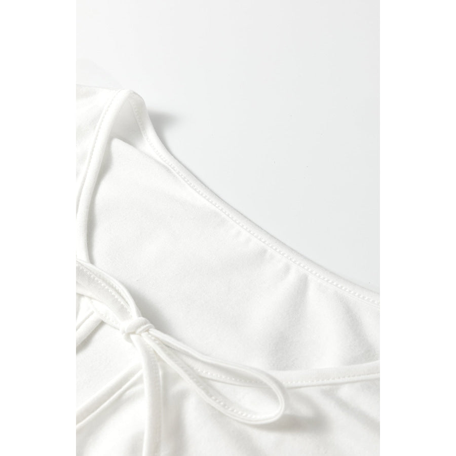 Coffee Plus Size Solid Color Bow Tie Peplum Tank Top Plus Size/Plus Size Tops/Plus Size Tank Tops