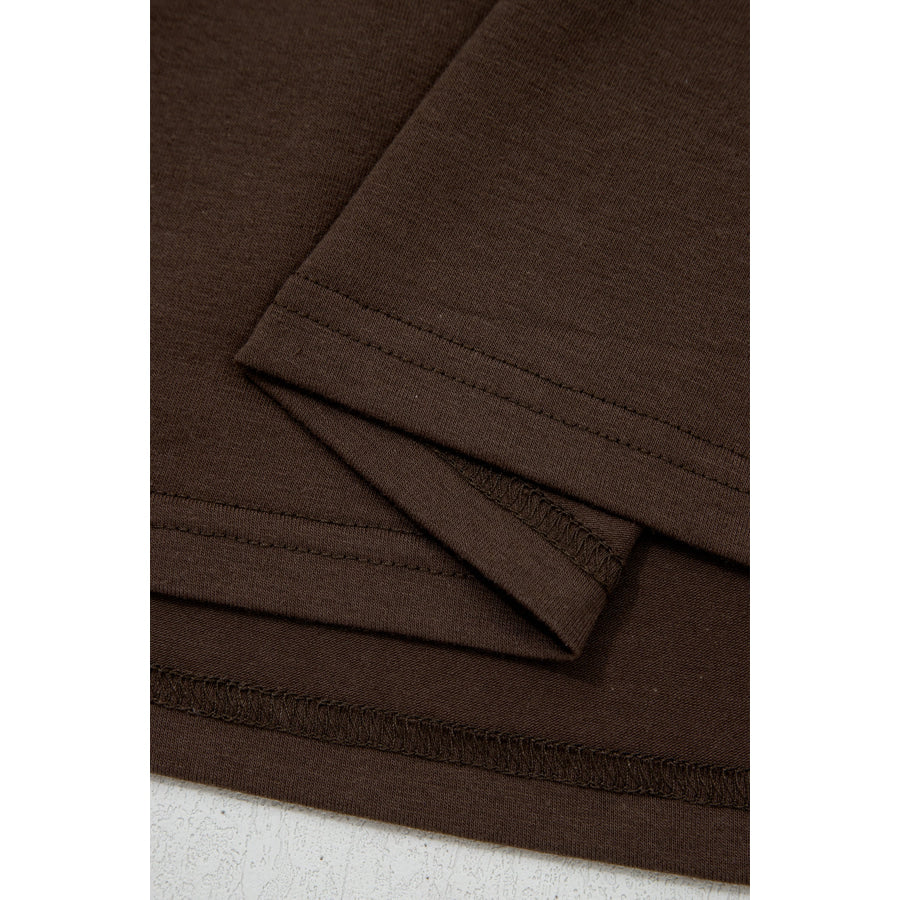 Coffee Plus Size Solid Color Bow Tie Peplum Tank Top Plus Size/Plus Size Tops/Plus Size Tank Tops