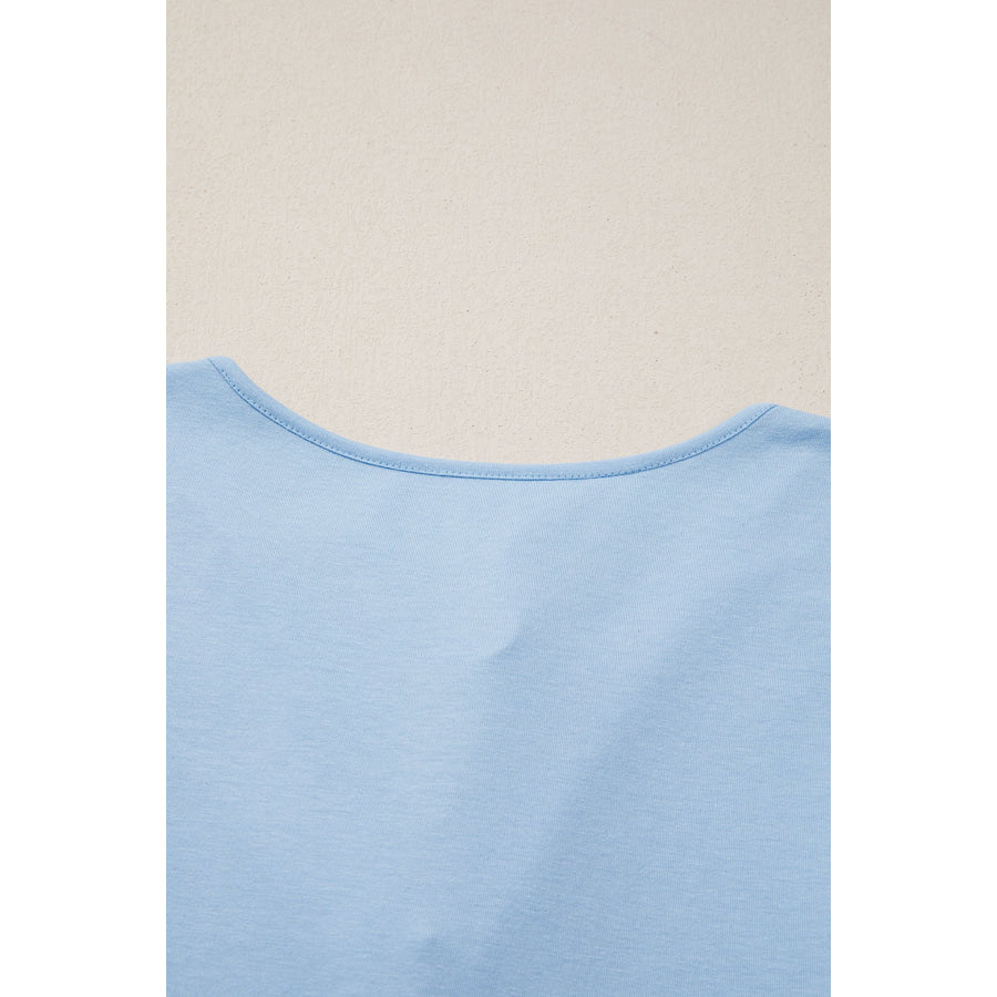 Coffee Plus Size Solid Color Bow Tie Peplum Tank Top Plus Size/Plus Size Tops/Plus Size Tank Tops