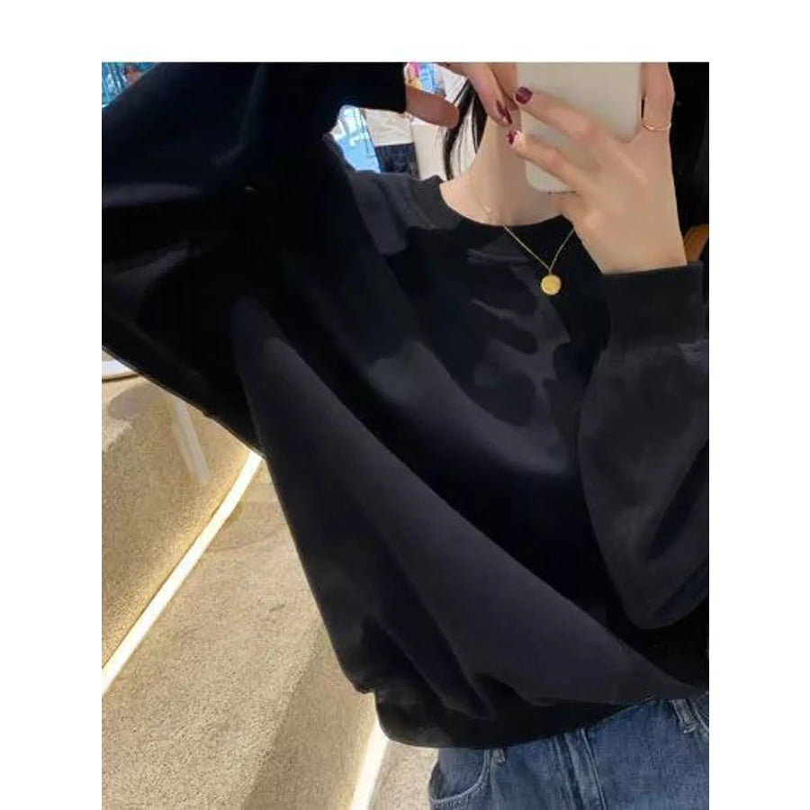Cold-Shoulder Zipper Detail Sweatshirt Apparel and Accessories