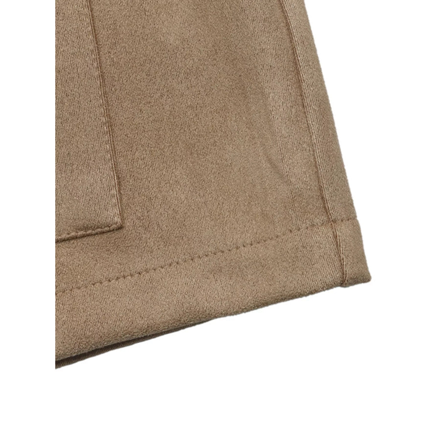 Collared Neck Button Up Jacket Apparel and Accessories