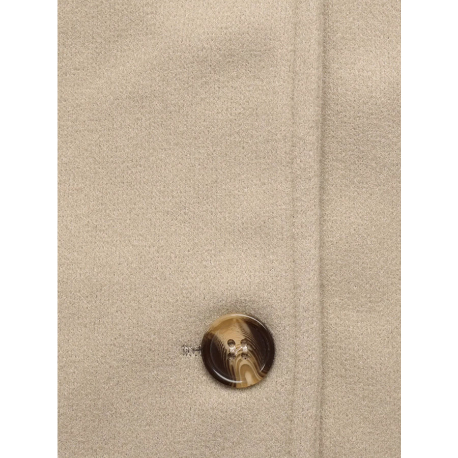 Collared Neck Button Up Jacket Apparel and Accessories