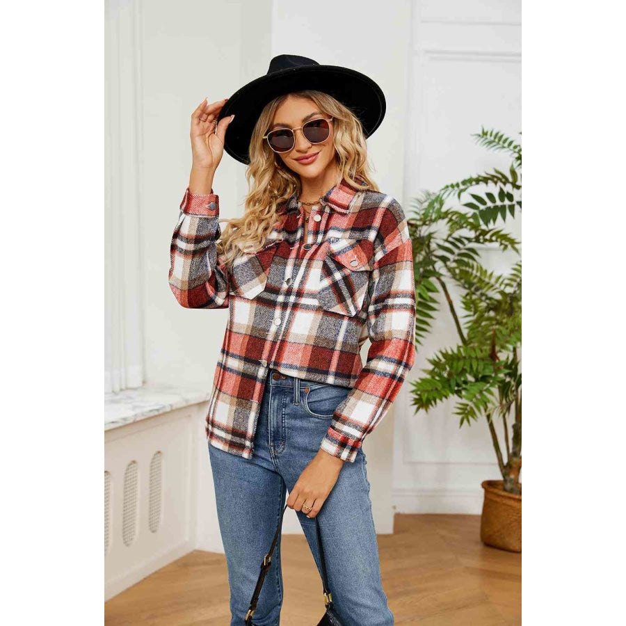 Collared Plaid Shacket