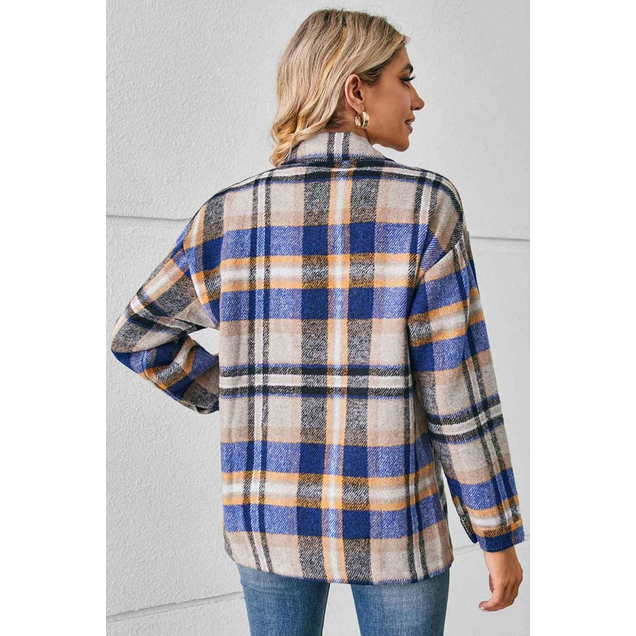 Collared Plaid Shacket