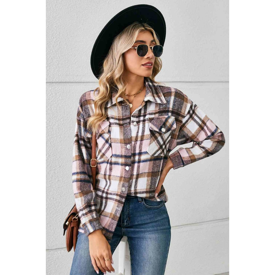 Collared Plaid Shacket