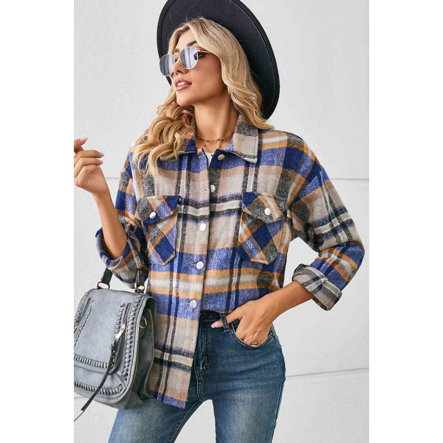 Collared Plaid Shacket