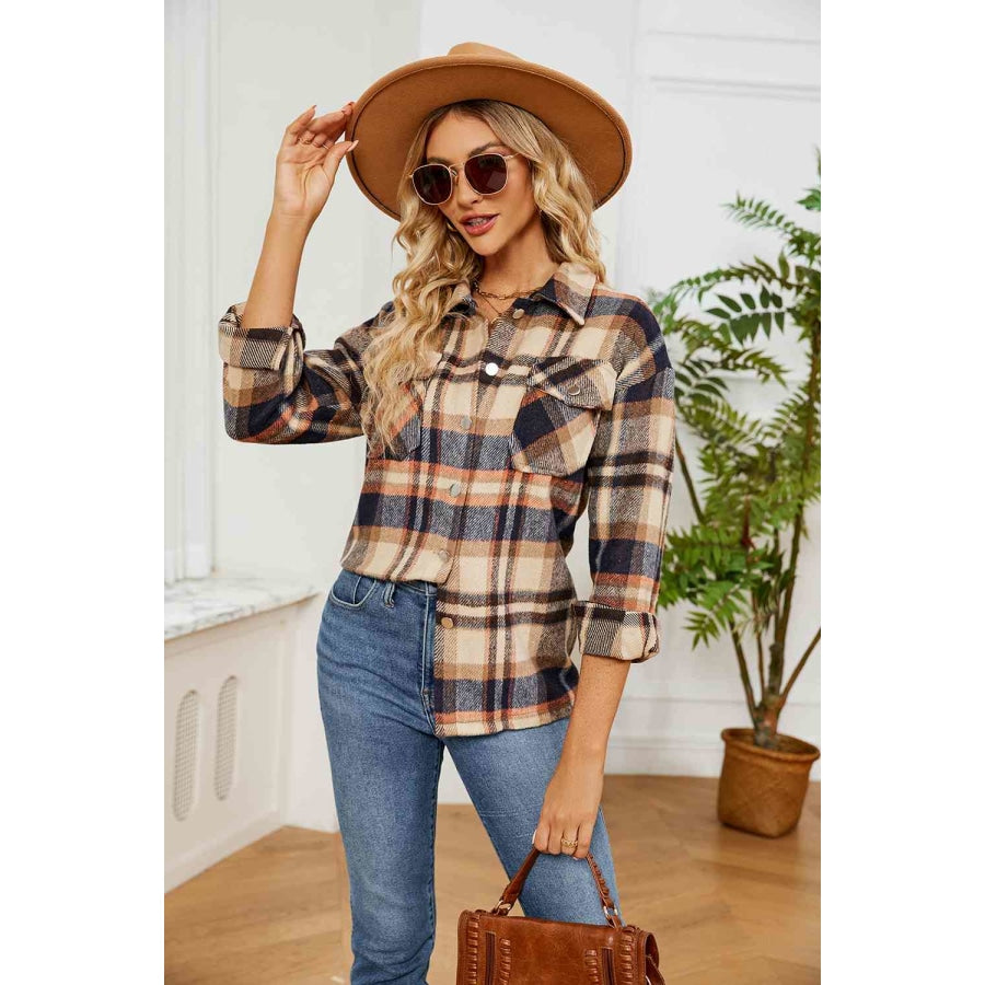 Collared Plaid Shacket