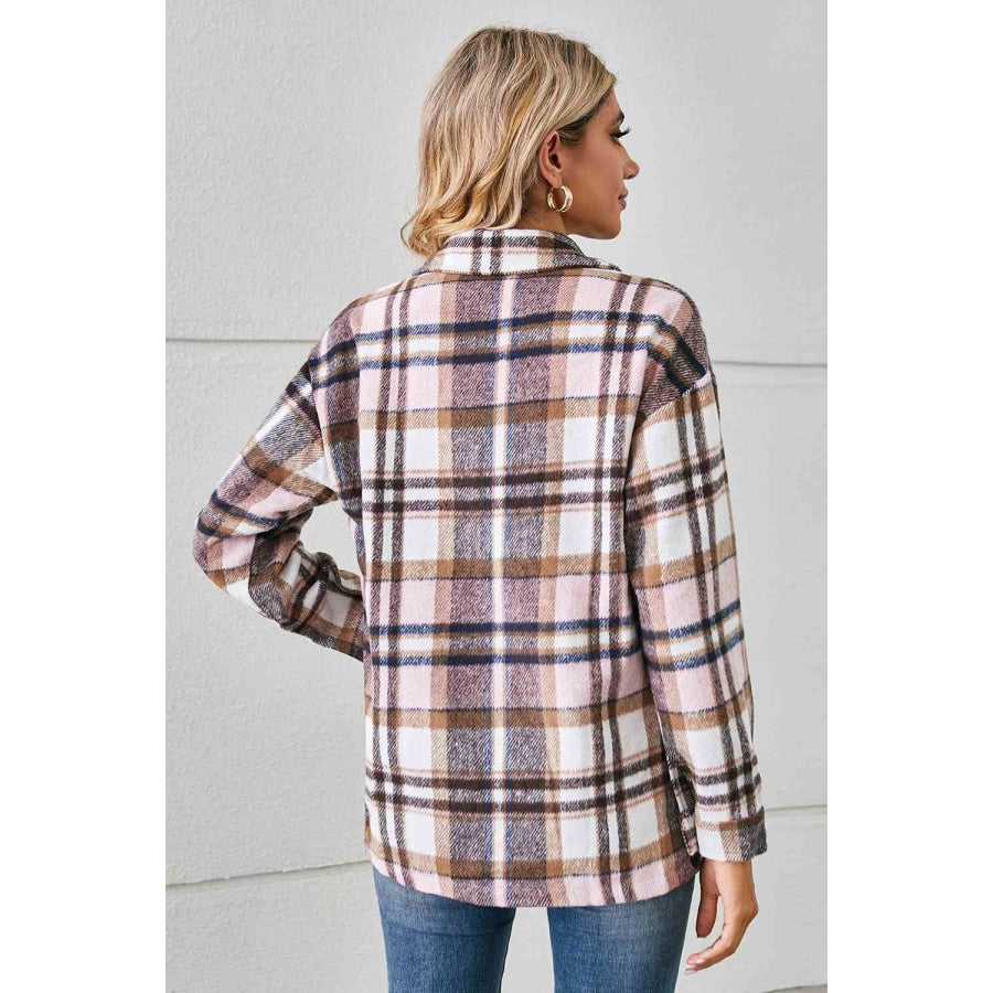 Collared Plaid Shacket