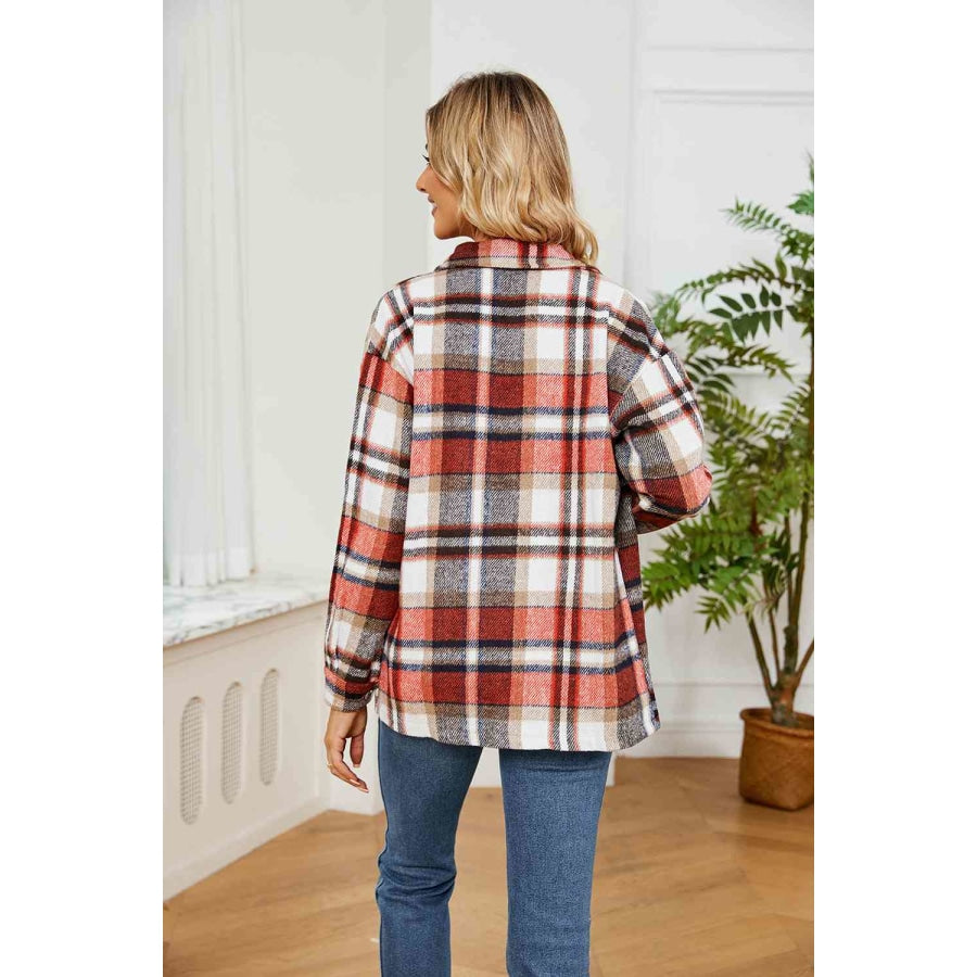 Collared Plaid Shacket