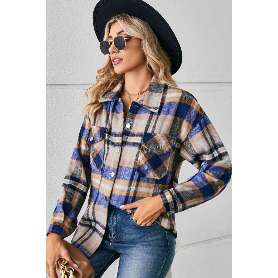 Collared Plaid Shacket