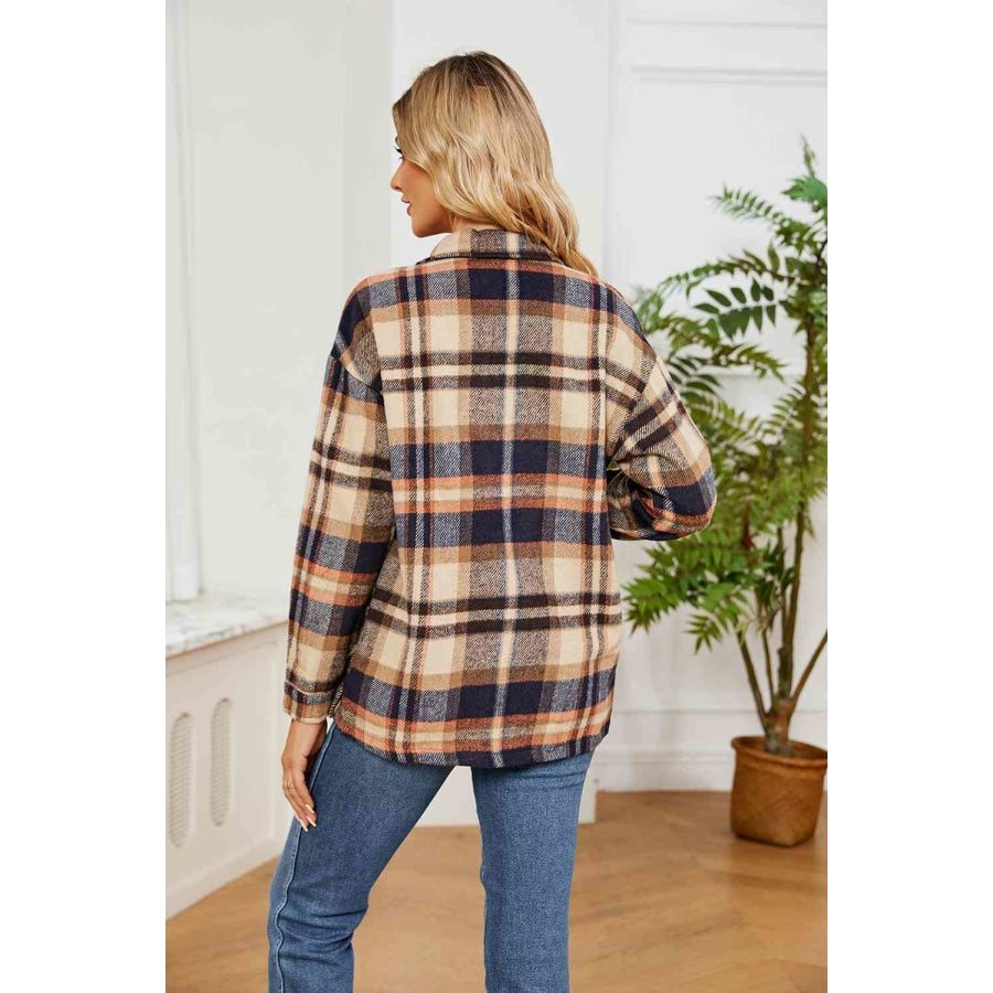 Collared Plaid Shacket