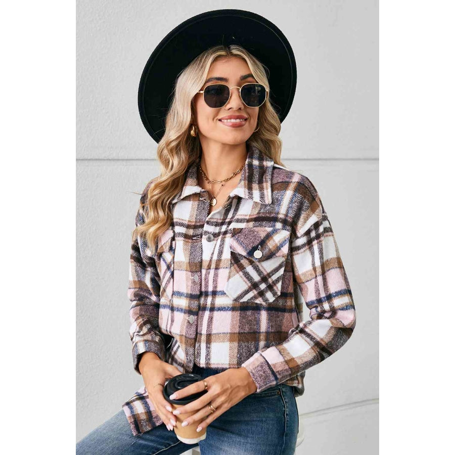 Collared Plaid Shacket