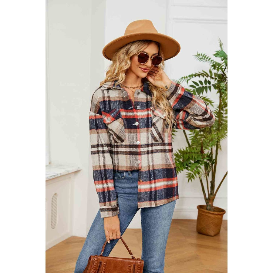 Collared Plaid Shacket