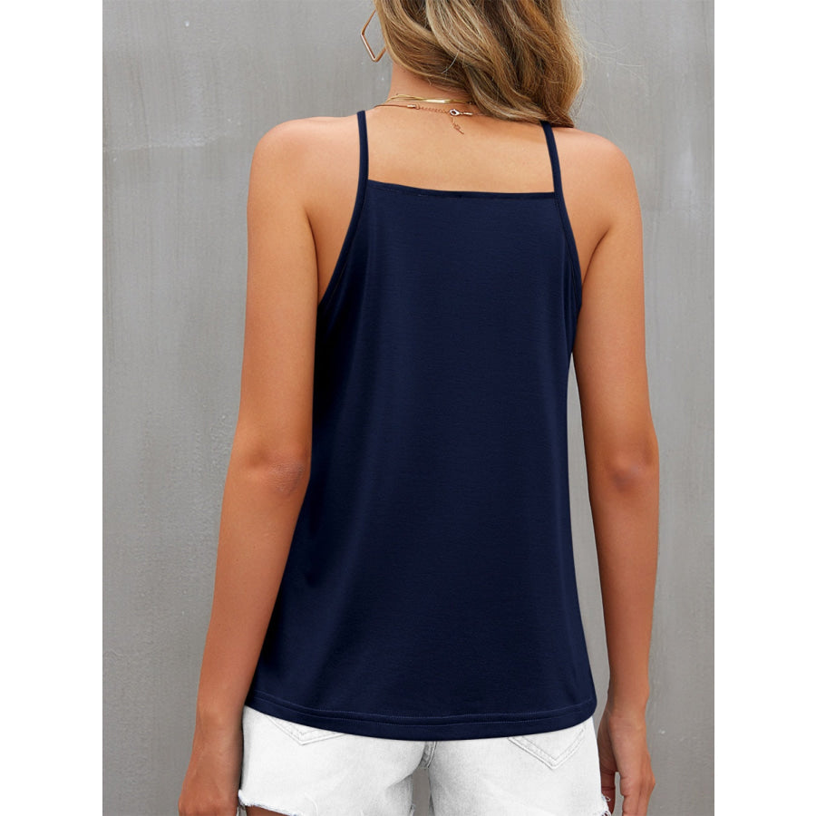 Color Block Grecian Neck Cami Apparel and Accessories